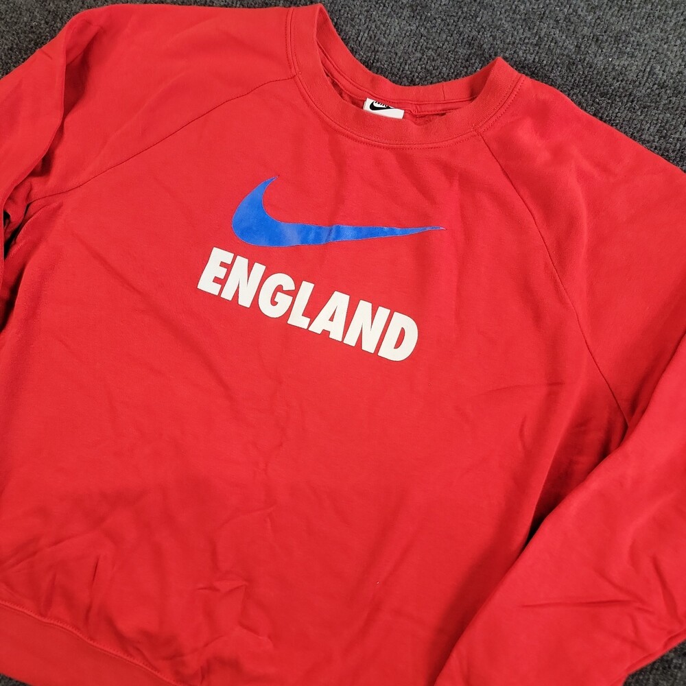 Men's Nike Red England National Team Fleece Pullover Sweatshirt XL